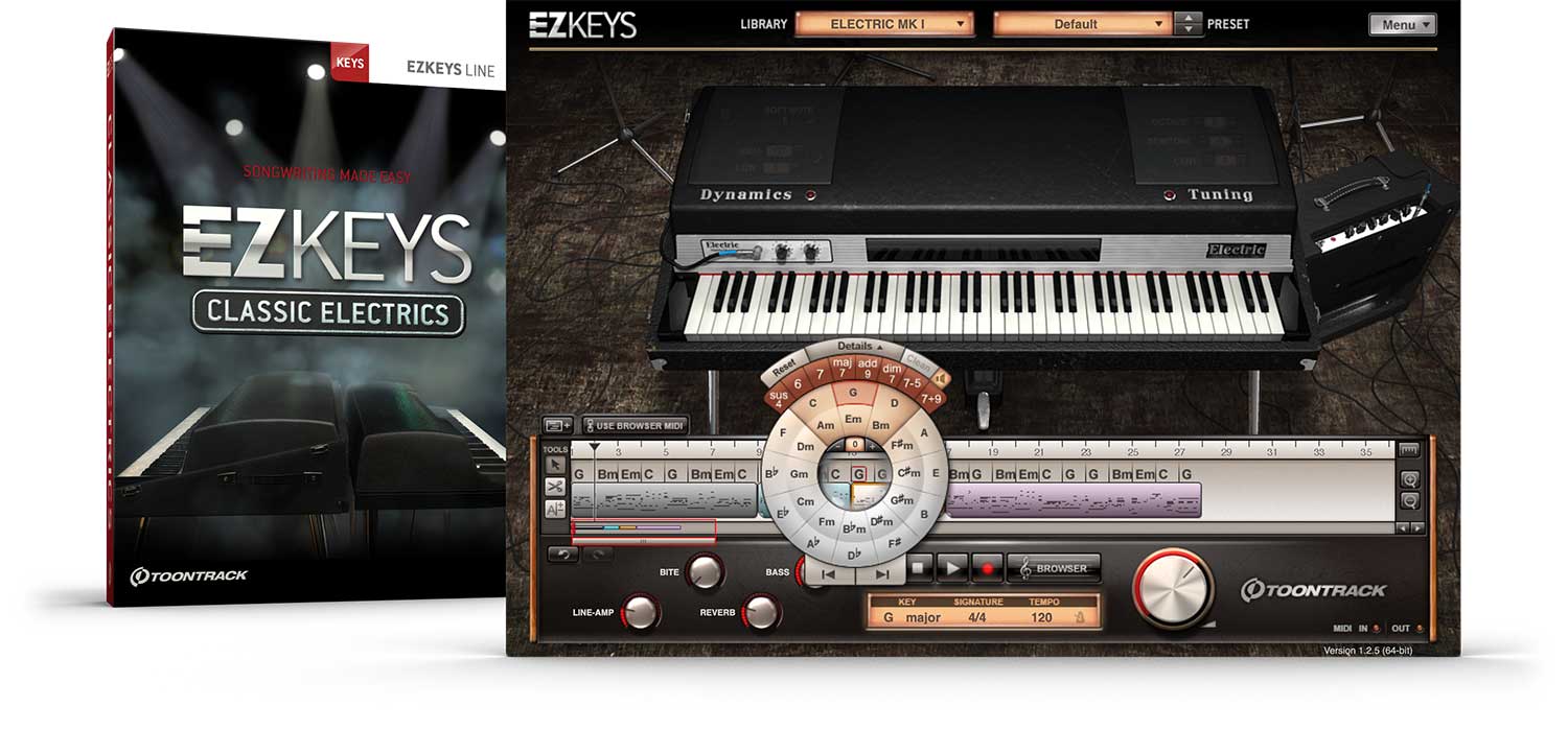 Toontrack EKX  EZkeys  - Classic Electrics